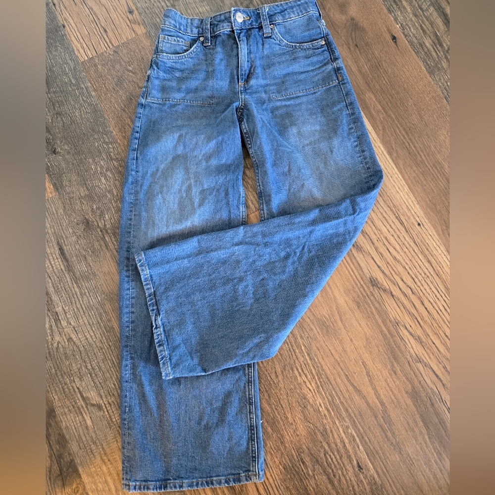 H&M Blue Straight Leg Jeans
